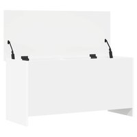 Opbergkist met opslag Wit 100 x 40 x 50 cm Bewerkt hout 5