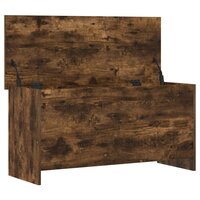 Opbergkist Gerookt eiken 100 x 40 x 50 cm Bewerkt hout 5