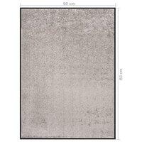 Deurmat 60x80 cm grijs 6