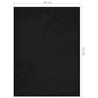 Deurmat 60x80 cm zwart 6