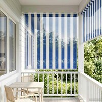 Buitenrolgordijn 90% UV-blok Blauw en Witte Streep 80x140 cm 3
