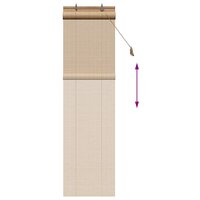 Rolgordijn Bruin 40x220 cm Bamboe 6