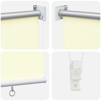 Buitenrolgordijn UV-bescherming Cr&amp;egrave;mekleurig Polyester 5
