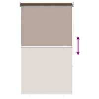 Buitenrolgordijn UV-bescherming Taupe 60x140 cm (B x H) 8