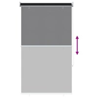 Buitenrolgordijn UV-bescherming Antracietkleurig Polyester 8