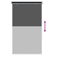 Buitenrolgordijn UV-bescherming Zwart 60x140 cm (B x H) 8