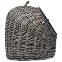 Kattendrager 60x45x45 cm natuurlijk wilgenhout grijs 5