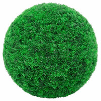 Kunstbuxusballen met LED-verlichting 2 st 35 cm groen 2
