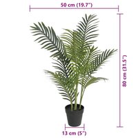 Kunstpalmboom 80 cm polypropeen groen 5