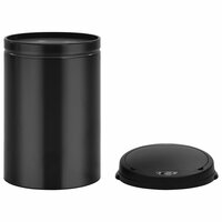 Prullenbak met automatische sensor 30 L koolstofstaal zwart 4