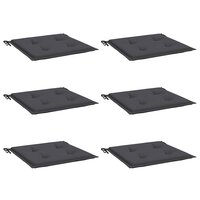 Tuinstoelkussens 6 st 40x40x4 cm oxford stof antracietkleurig 3