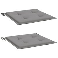 Tuinstoelkussens 2 st 40x40x4 cm oxford stof grijs 3