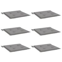 Tuinstoelkussens 6 st 40x40x4 cm oxford stof grijs 3