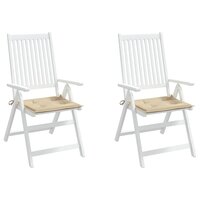 Tuinstoelkussens 2 st 40x40x4 cm oxford stof beige 4