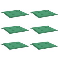 Tuinstoelkussens 6 st 40x40x4 cm oxford stof groen 3