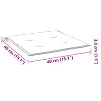 Tuinstoelkussens 6 st 40x40x4 cm oxford stof groen 9