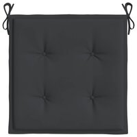 Tuinstoelkussens 6 st 40x40x4 cm oxford stof zwart 6