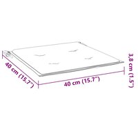 Tuinstoelkussens 6 st 40x40x4 cm oxford stof zwart 9