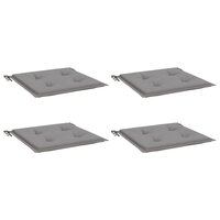 Tuinstoelkussens 4 st 50x50x4 cm oxford stof grijs 3