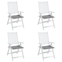 Tuinstoelkussens 4 st 50x50x4 cm oxford stof grijs 4