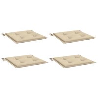 Tuinstoelkussens 4 st 50x50x4 cm oxford stof beige 3