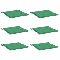 Tuinstoelkussens 6 st 50x50x4 cm oxford stof groen 3