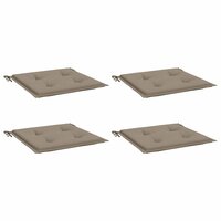 Tuinstoelkussens 4 st 50x50x4 cm oxford stof taupe 3