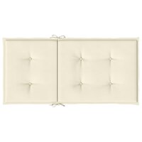 Tuinstoelkussens 6 st 100x50x3 cm oxford stof cr&amp;egrave;mekleurig 7