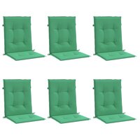 Tuinstoelkussens 6 st 100x50x3 cm oxford stof groen 3