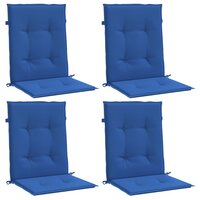 Tuinstoelkussens 4 st 100x50x3 cm oxford stof koningsblauw 3