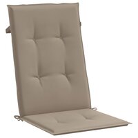 Tuinstoelkussens 4 st hoge rug120x50x3 cm stof taupe 5