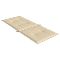 Tuinstoelkussens 4 st hoge rug120x50x3 cm stof beige 6