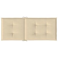 Tuinstoelkussens 4 st hoge rug120x50x3 cm stof beige 7
