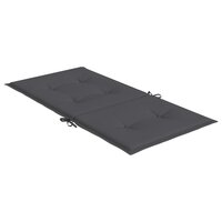 Tuinstoelkussen lage rug oxford stof antracietkleur 6