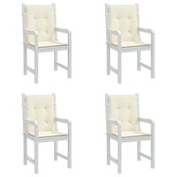 Tuinstoelkussen lage rug 4 st 100x50x2 cm oxford stof antraciet 4