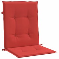 Tuinstoelkussens lage rug 2 st 100x50x3 cm oxford stof rood 5