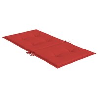 Tuinstoelkussens lage rug 4 st 100x50x3 cm oxford stof rood 6
