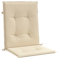 Tuinstoelkussens lage rug 4 st 100x50x3 cm oxford stof beige 5