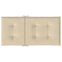 Tuinstoelkussens lage rug 4 st 100x50x3 cm oxford stof beige 7