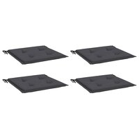 Tuinstoelkussens 4 st 40x40x4 cm oxford stof antracietkleurig 3