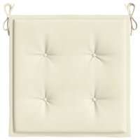 Tuinstoelkussens 4 st 40x40x4 cm oxford stof cr&amp;egrave;mekleurig 6