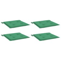 Tuinstoelkussens 4 st 40x40x4 cm oxford stof groen 3