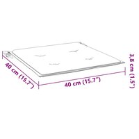 Tuinstoelkussens 4 st 40x40x4 cm oxford stof beige 9