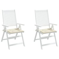 Tuinstoelkussens 2 st 50x50x4 cm oxford stof cr&amp;egrave;mekleurig 4
