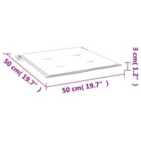 Tuinstoelkussens 2 st 50x50x4 cm oxford stof cr&amp;egrave;mekleurig 9