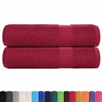 Handdoeken FROGN 2 st 50x100 cm 360 g/m&amp;sup2; bordeaux 2