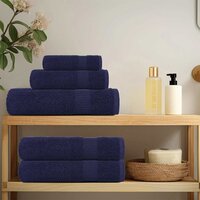 Handdoeken FROGN 2 st 50x100 cm 360 g/m&amp;sup2; marineblauw 3