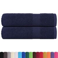 Douchehanddoeken FROGN 2 st 70x140 cm 360 g/m&amp;sup2; marineblauw 2