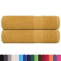 Handdoeken FROGN 2 st 50x100 cm 360 g/m&amp;sup2; goud 2