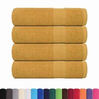 Handdoeken FROGN 4 st 50x100 cm 360 g/m&amp;sup2; goud 2